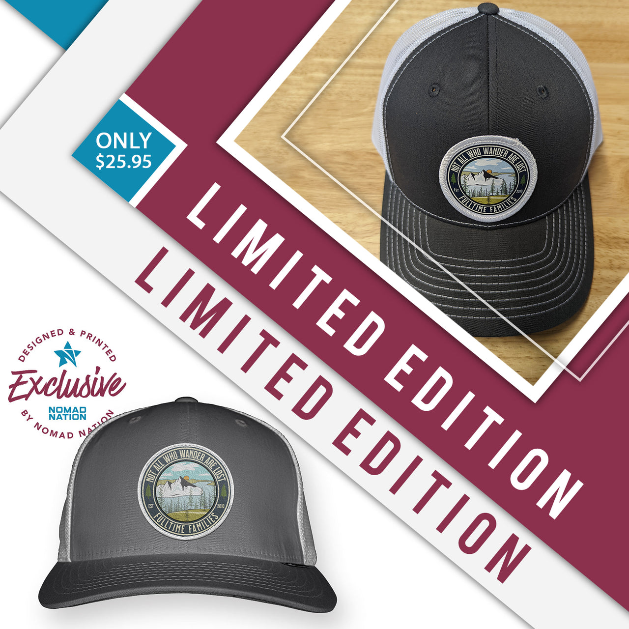 FTF Not All Who Wonder Are Lost Hat- Limited Edition