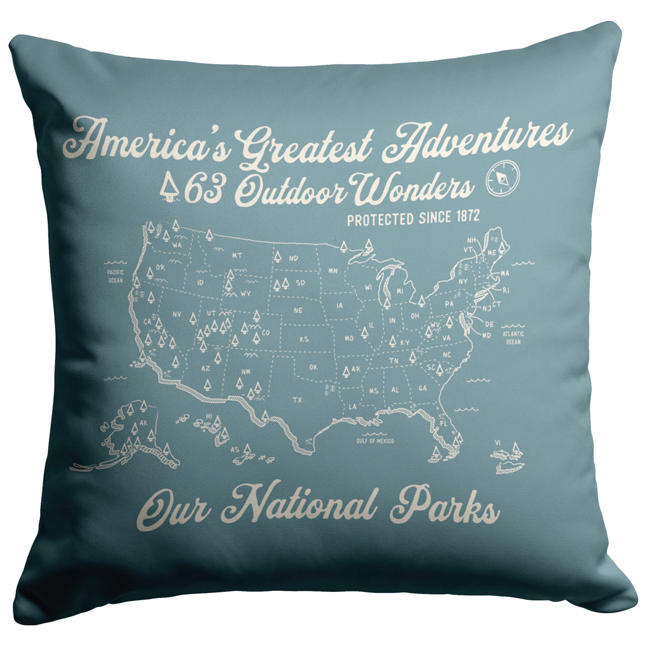 National Parks - America's Greatest Adventures (Weathered Sea Blue)