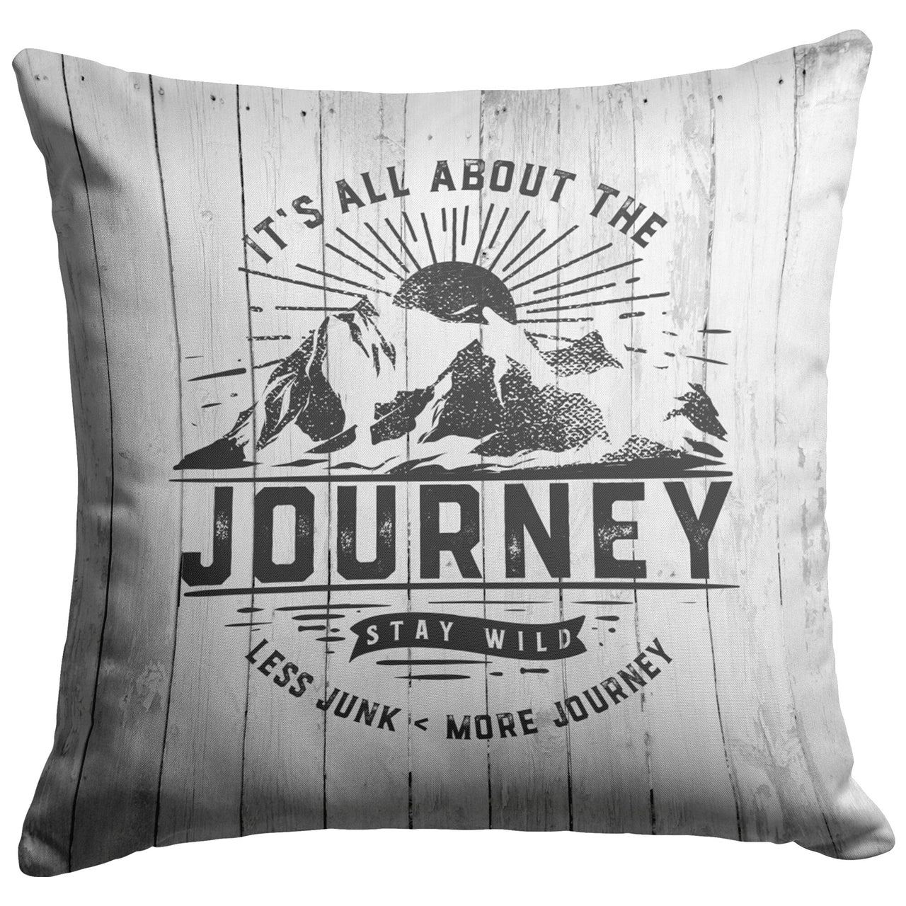 It's All About The Journey Farm Wood Pillows