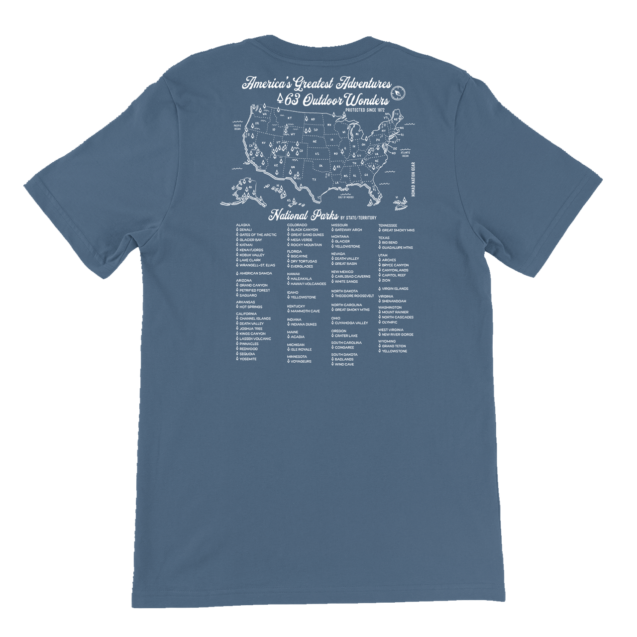 National Park Map Shirt