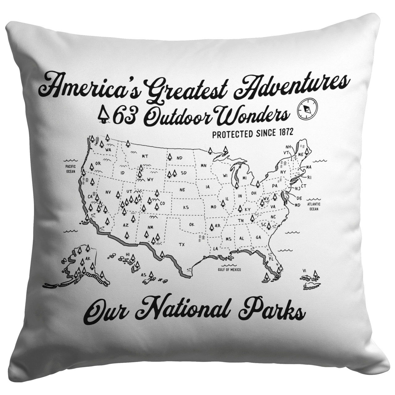 National Parks - America's Greatest Adventures (White)